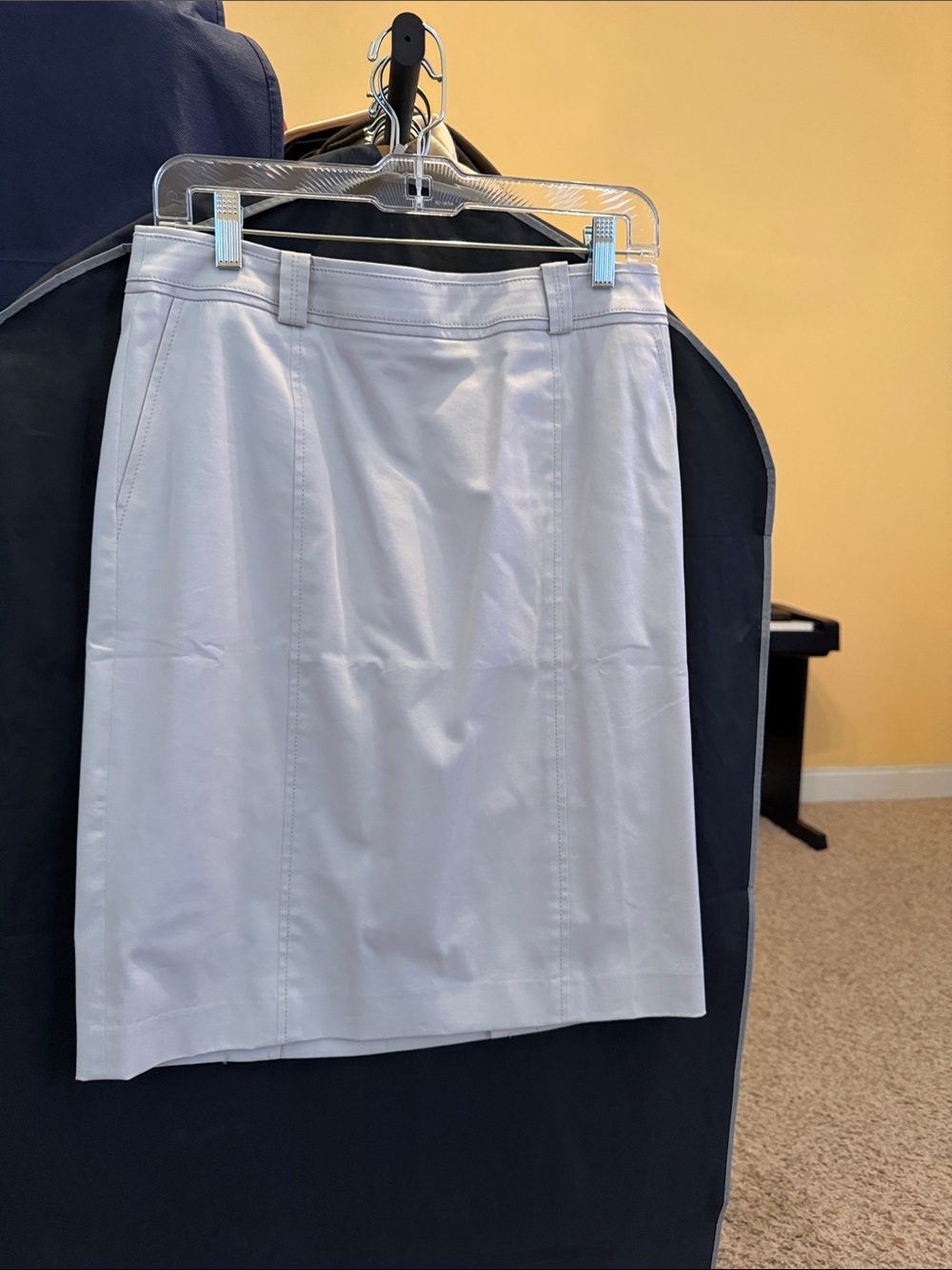 Talbots cream Pencil Skirt